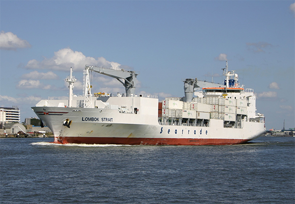 A reefer ship.