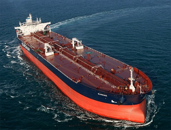 A tanker carrying crude oil.